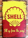 【 SHELL 】 ティン ブリキ看板 Sign Plate