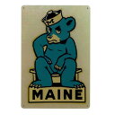 【 MAINE 】 ティン ブリキ看板 Sign Plate