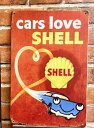 【 SHELL 】 ティン ブリキ看板 Sign Plate