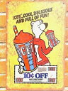 【 アイシー 】 ティン ブリキ看板 ice bear Sign Plate