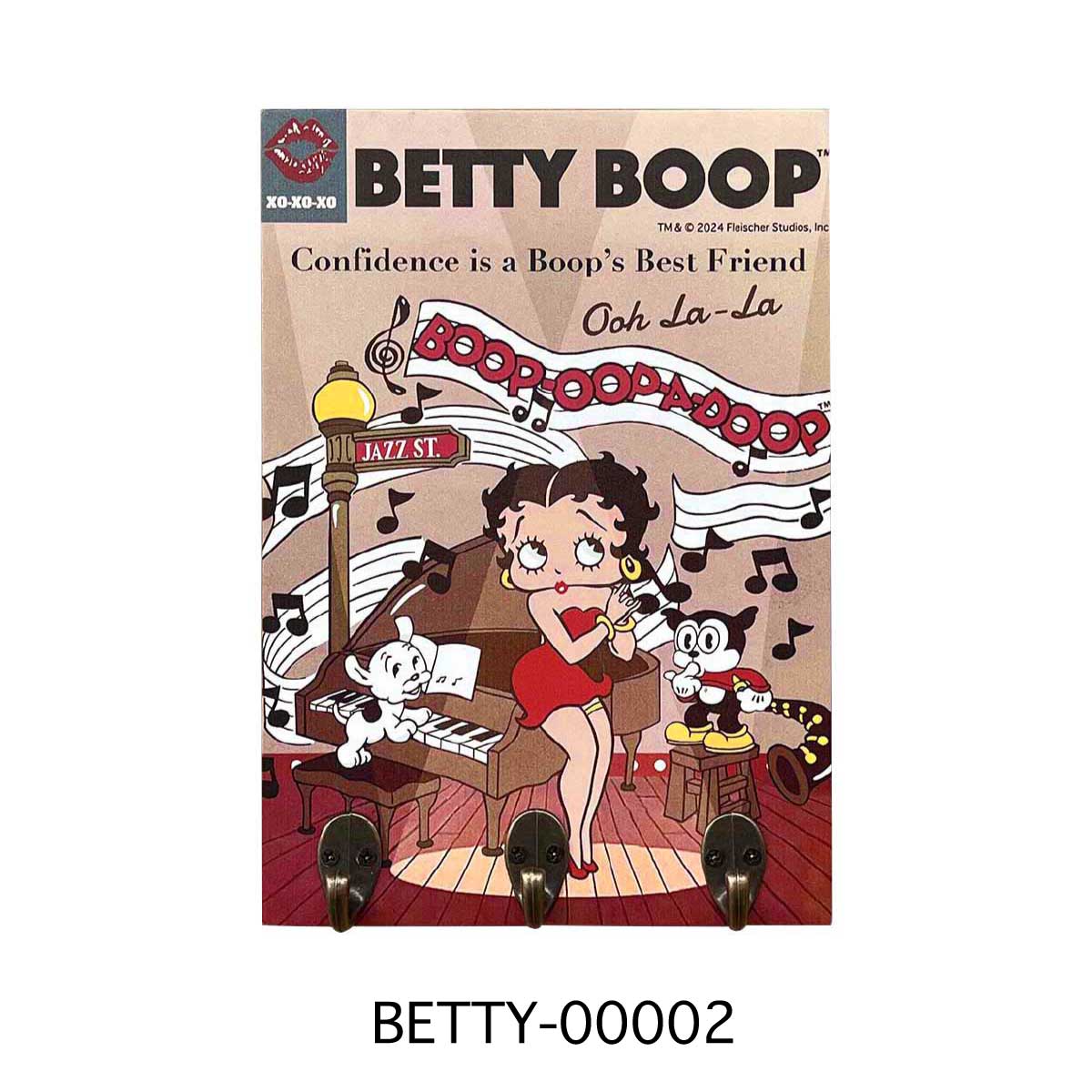 【 ベティ ブープ 】 COMIC WOODEN HOOK BOARD コミックウッドフックボード