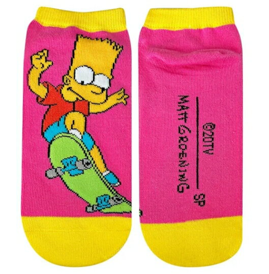 【 バート スケボー PK 】 レディース靴下"シンプソンズ"