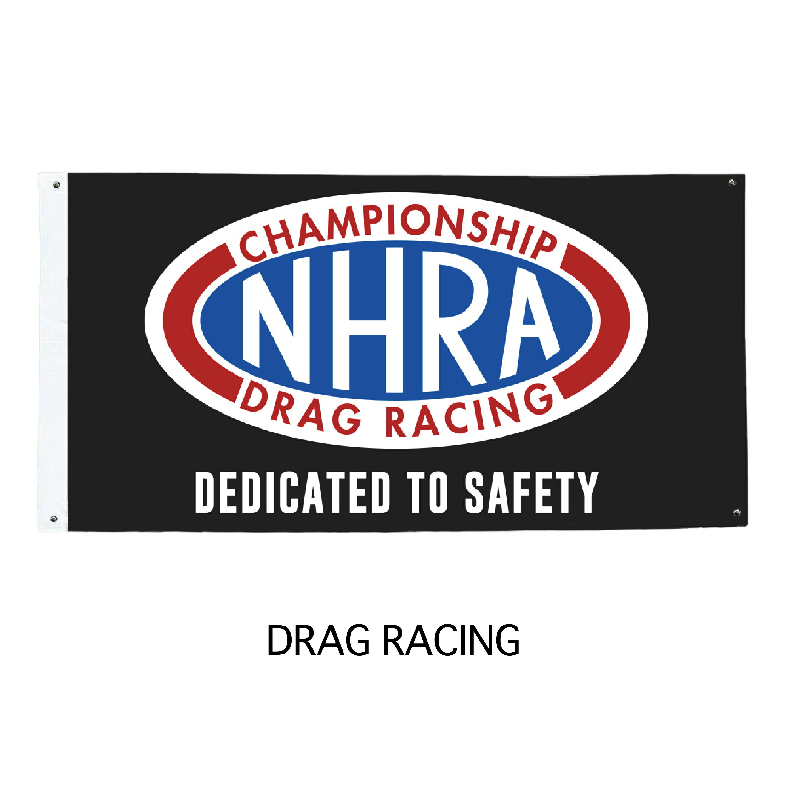 【 NHRA 】DRAG RACING COTTON FLAG ドラッグレーシング コットンフラッグ W135×H80cm MOTOR COMPANY A..