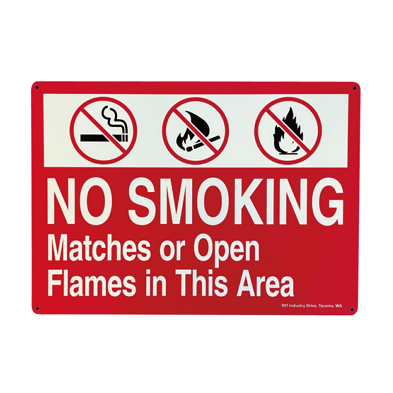 【 ノースモーキング 】 NO SMOKING SECURITY SIGN SQUARE グローインザダーク セキュリティサインプレート GLOW in the...