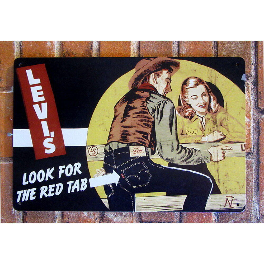 【 リーバイス 】 Levi’s Sign Plate ティン ブリキ