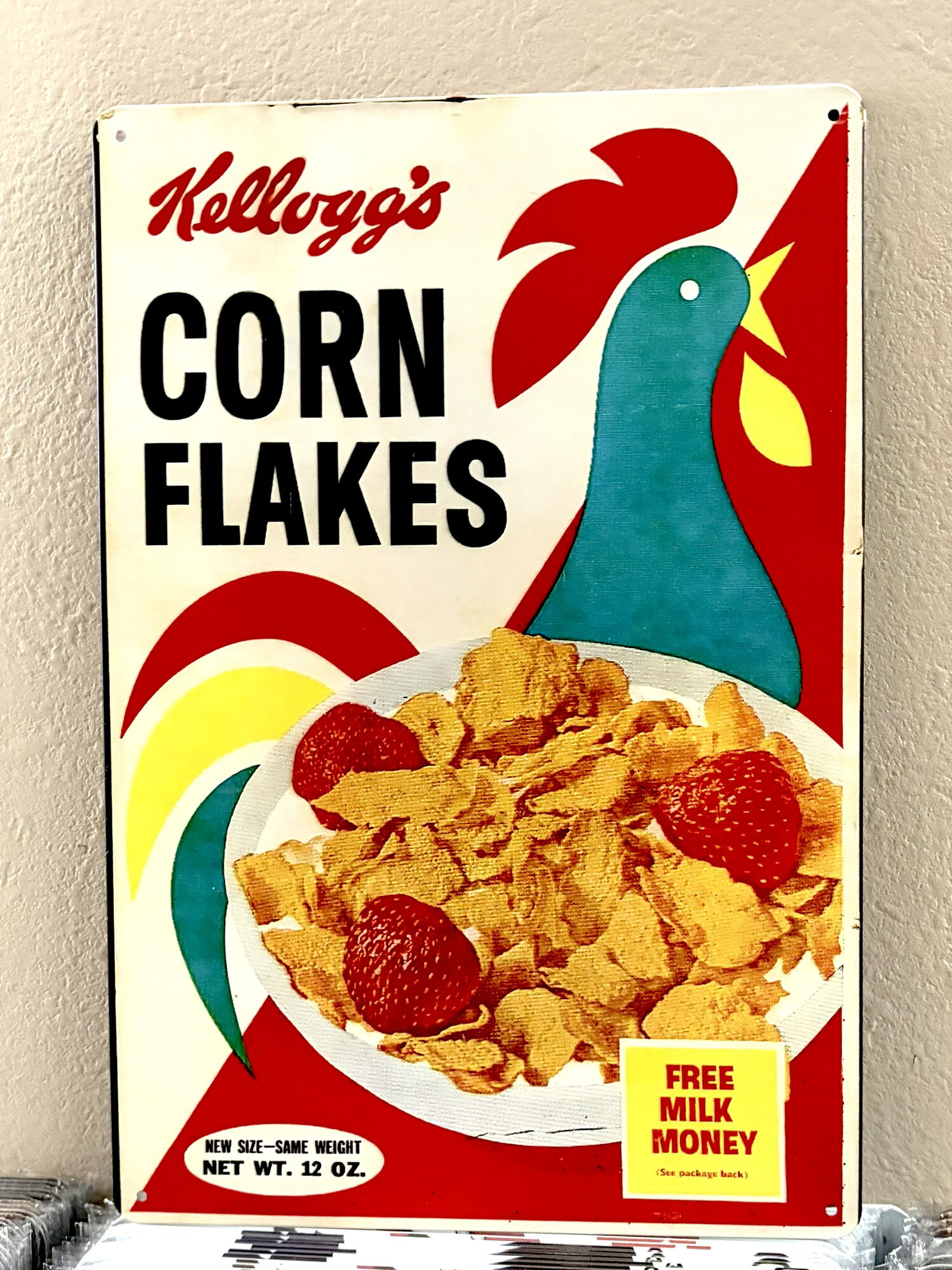 【 ケラノバ 】 kellogg's Sign Plate ティン ブリキ