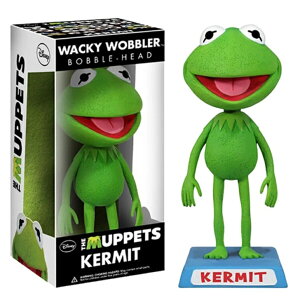 【 カーミット 】 セサミストリート マペット放送局 フィギュア WACKY WOBBLE 首振り人形 ファンコ キャラクター ボビングヘッド かわいい FUNKO アメリカン 雑貨