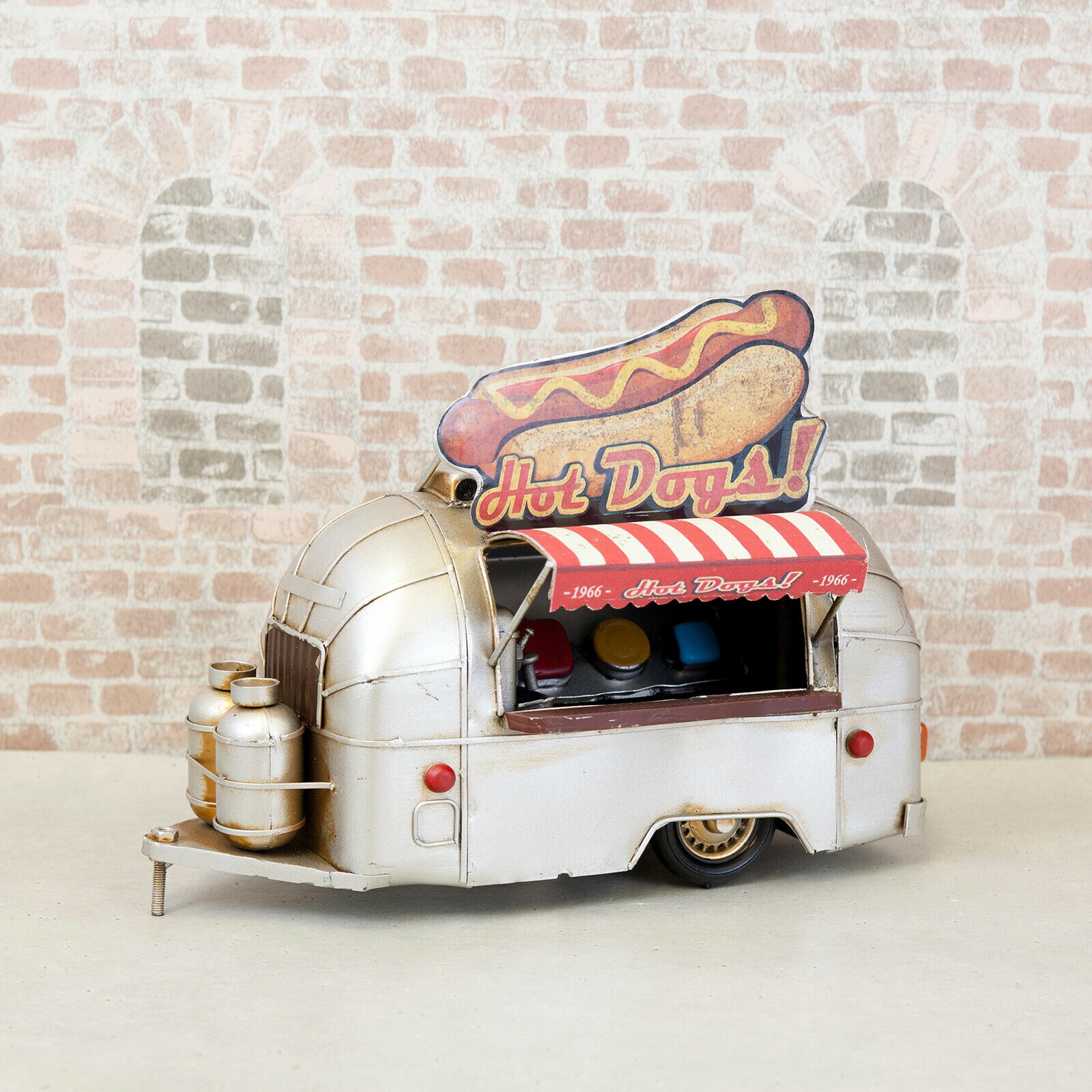 �� �ۥåȥɥå����ȥ졼�顼 ��American Hot Dog Trailer Vintage Car ����ꥫ�� ������ơ����ȥ졼�顼 Kitchen C...