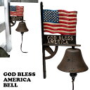 CAST IRON GOD BLESS AMERICA BELL【星条旗 ベル】