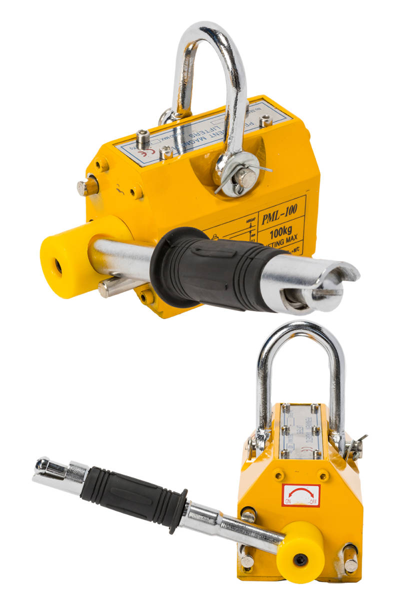 【国際CE認証品】リフティングマグネット 100kg 永久磁石 吊り下げ式 電源不要 超強力 リフマグ