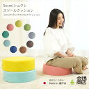 フロア クッション スツール シュクレ 40x12cm 円形 丸 丸型 高反発 中身セット 洗えるカバー 座布団 ふわふわ おしゃれ サポート 【送料無料】