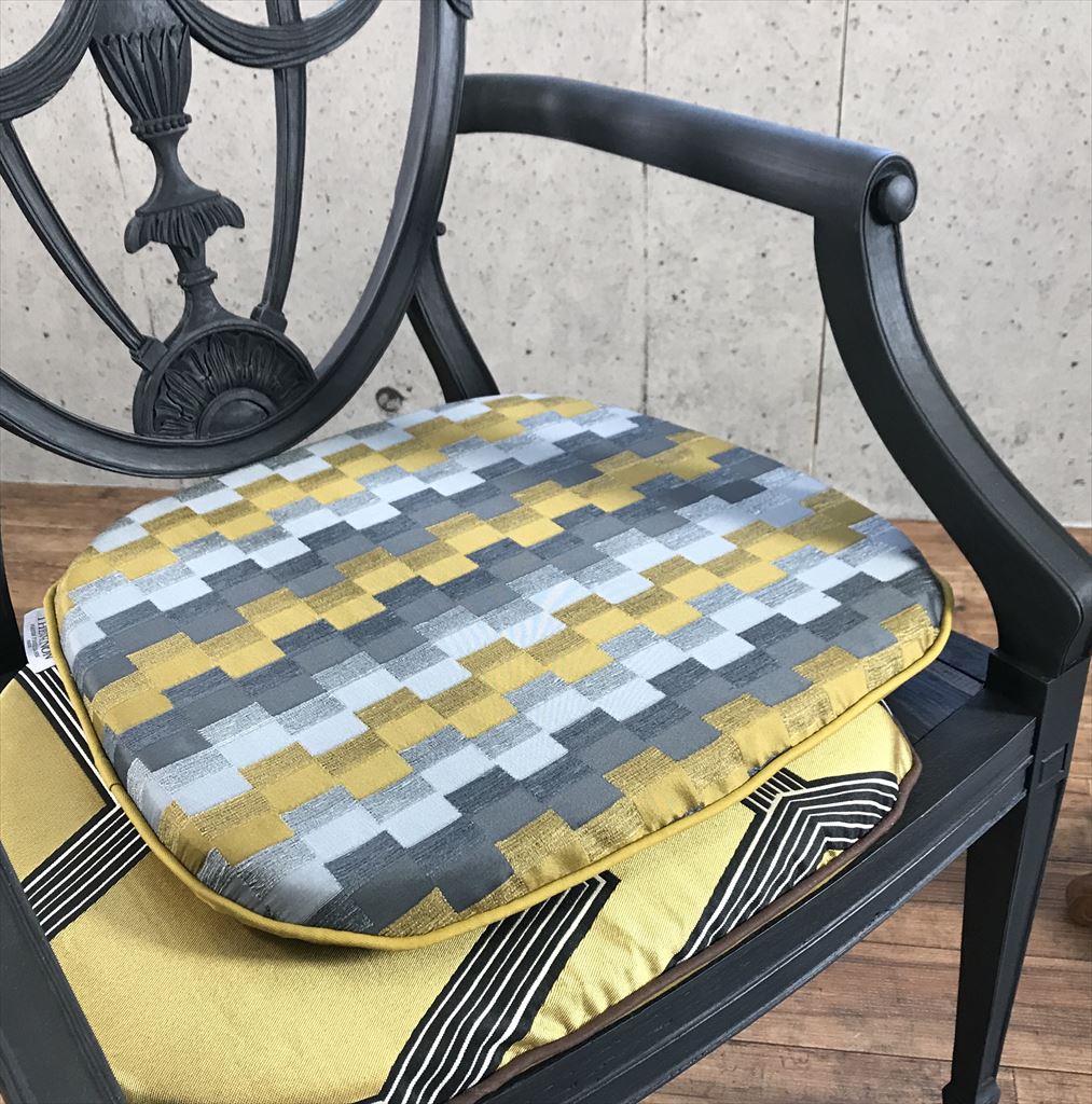 BLACK FRIDAY限定P2倍★【アウトレット 在庫処分 SALE】アウトスタイル ダイニングシート 44x41cm インポート フランス製 ピクセル 中身...