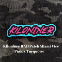 キロナイナー ラッドパッチ ピンク ターコイズ ミニパッチ KILONINER RAD Patch Miami Vice4 Pink x Turquoise - mini Morale Patch / ハードウェア ベルクロ使用 パッチ ワッペン ミリタリー …