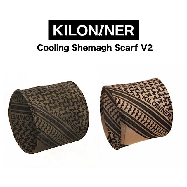 キロナイナー クーリングシュマグV2 M・Lサイズ KILONINER Cooling Shemagh Scarf V2 M・L / 犬用シュマグ スカー 冷感効果 化学物質不使用 安心安全