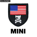 LiCi[ ~jAJhbOAhNX{[V[hpb`@KILONINER Mini American Dog and Crossbones Shield Patch / pb` by hbO NX{[ 