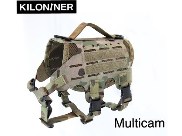 キロナイナー Mサイズ タクティカルモールベストレザーカット KILONINER M4 Tactical MOLLE Vest Laser Cut M / ベスト ハーネス風ベスト 丈夫 カモフラ ミリタリー