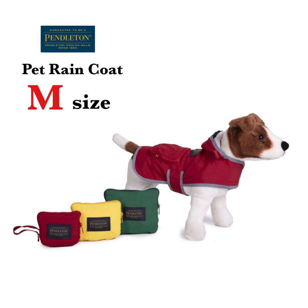 ペンドルトン レインコート Mサイズ PENDLETON Pet Rain Coat M/ 雨の日 カッパ レインウェア 犬用 キャンプ お散歩