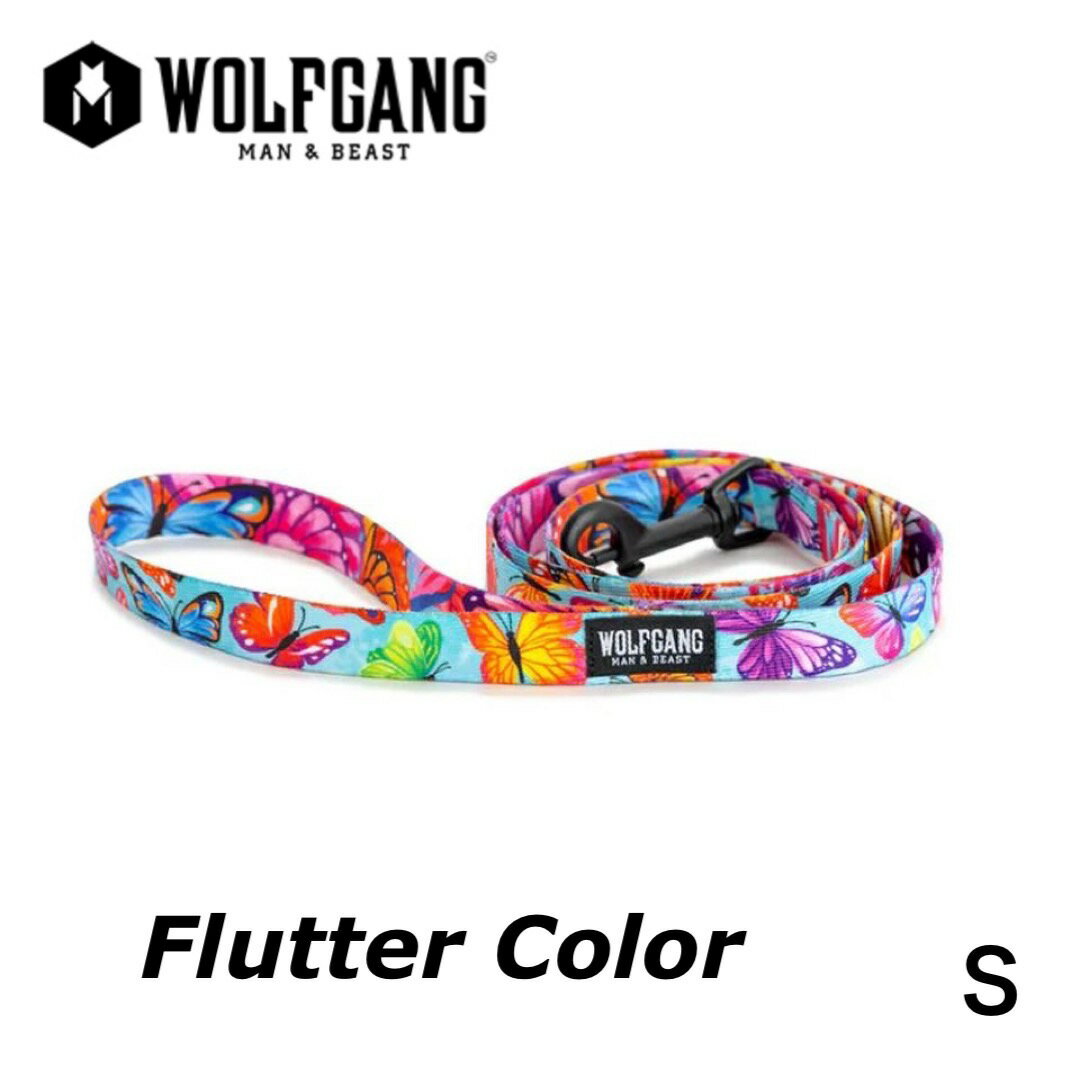 送料無料！ ウルフギャング フラッターカラー/リード Sサイズ WOLFGANG　Flutter Color Leash S/リード 丈夫 軽い アメリカ おしゃれ