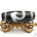 老礦天珠 如意天珠 約34mm×12mm 【メール便不可】【z】