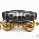 老礦天珠 貴人二眼天珠 約36mm×12mm 二眼天珠 貴人天珠 大人天珠【メール便不可】【z】