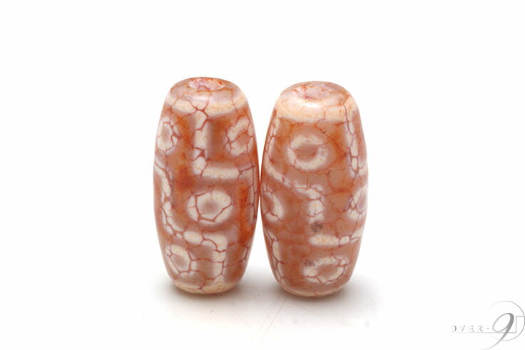 【12/4 20:00～ スーパーセール P5倍】 紅龍紋　九眼天珠　約20mm×10mm【メール便 ...