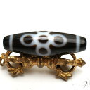 至純天珠 5Aランク 閃電五眼天珠 約39mm×12mm 【メール便不可】 天然石 パワーストーン【B】【D】