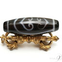 至純天珠 5Aランク 双心金剛杵天珠 約38mm×13mm 【メール便不可】 天然石 パワーストーン【B】【D】