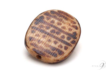 【木珠 雌虎の牙木珠・約23mm×19mm×6mm】【メール便可】【SU】