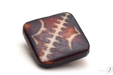 【木珠 鶴木珠・約25mm×25mm×6*5mm】【メール便可】【SU】