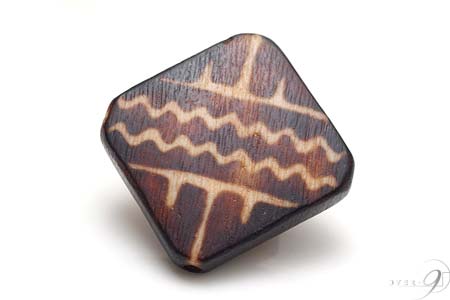 【木珠 山水木珠・約36*5mm×36*5mm×7*5mm】【メール便可】【SU】