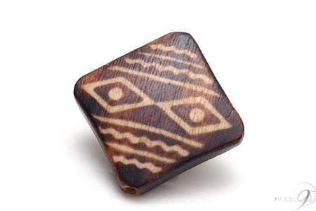 【木珠 虎神木珠・約36*5mm×36*5mm×7*5mm】【メール便可】【SU】