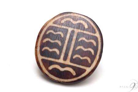 【木珠 蝙蝠木珠(コウモリ)・約43mm×38mm×7*5mm】【メール便不可】【SU】