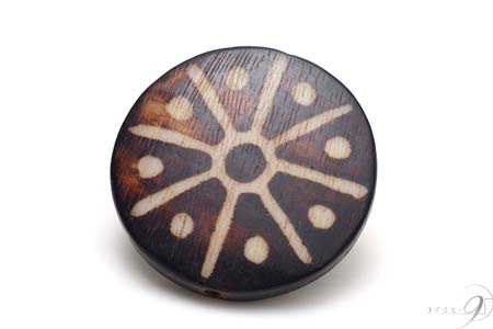 【木珠 星河木珠(男)・約40mm×40mm×7*5mm】【メール便不可】【SU】