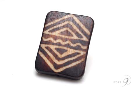 【木珠 山水木珠(2)・約40mm×28mm×7mm】【メール便不可】【SU】