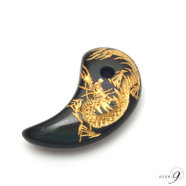 龍神勾玉オブシディアン1個売り/バ...