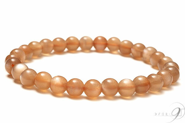 【温かいオーラ サンストーン 太陽石 約6*5mm(2)ブレスレット】【メール便可】 アクセサリー パワーストーン 天然石 パワーストーンブレスレット ブレス ...