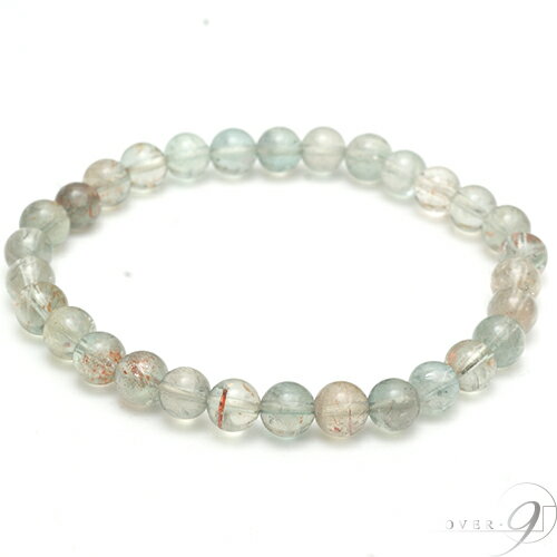 鑑別書付き！プラジオクレース グリーン サンストーン　ブレスレット　約6.5mm玉 【メール便不可】　天..