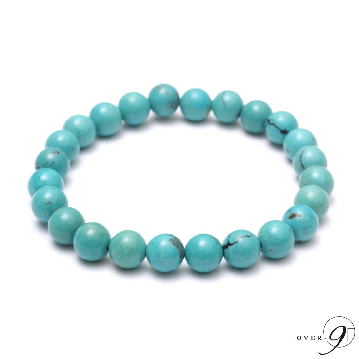 ターコイズ 8mm ブレスレット【メール便不可】turquoise / 12月 誕生石 / 天然石 パワーストーン アクセサリー 開運グッズ ブレス 腕輪念珠 ビーズ メンズ レディース パワーストーンブレスレット プレゼント