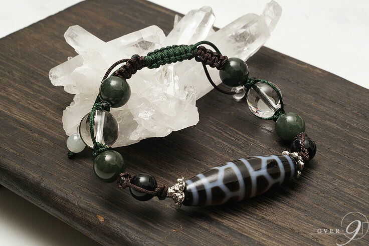 【交通安全!! 〜亀甲長寿天珠ブレスレット〜】【メール便可】【m】