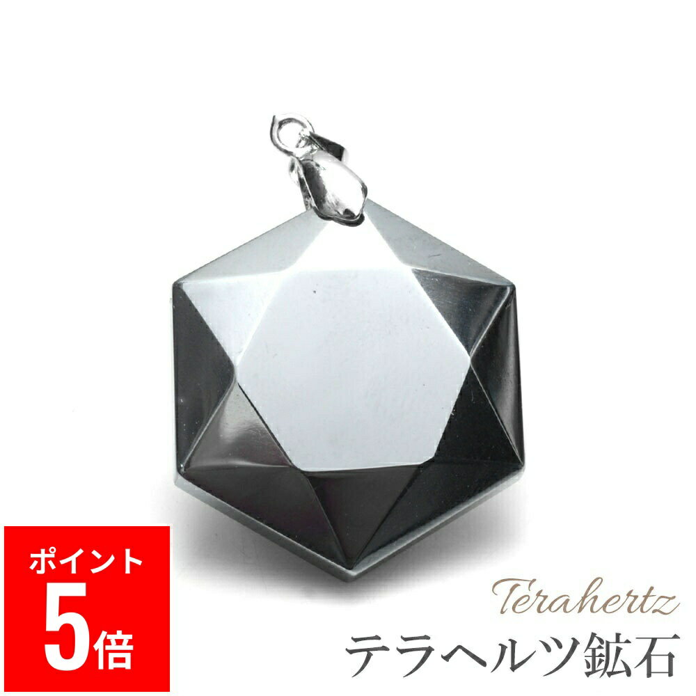 【BP期間ポイント5倍！】 OVER-9 テラヘルツ ペンダントトップ 六芒星 30mm テラ鉱石 公的機関検査済み..