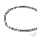 OVER-9 テラヘルツ鉱石 アンクレット 4mm 約23cm 丸玉 公的機関検査済み 本物 高純度99.9% 健康 ジュエリー パワーストーン 天然石【メール...