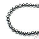 OVER-9 テラヘルツ鉱石 アンクレット 8mm 約23cm 丸玉 公的機関検査済み 本物 高純度99.9% 健康 ジュエリー パワーストーン 天然石【メール...