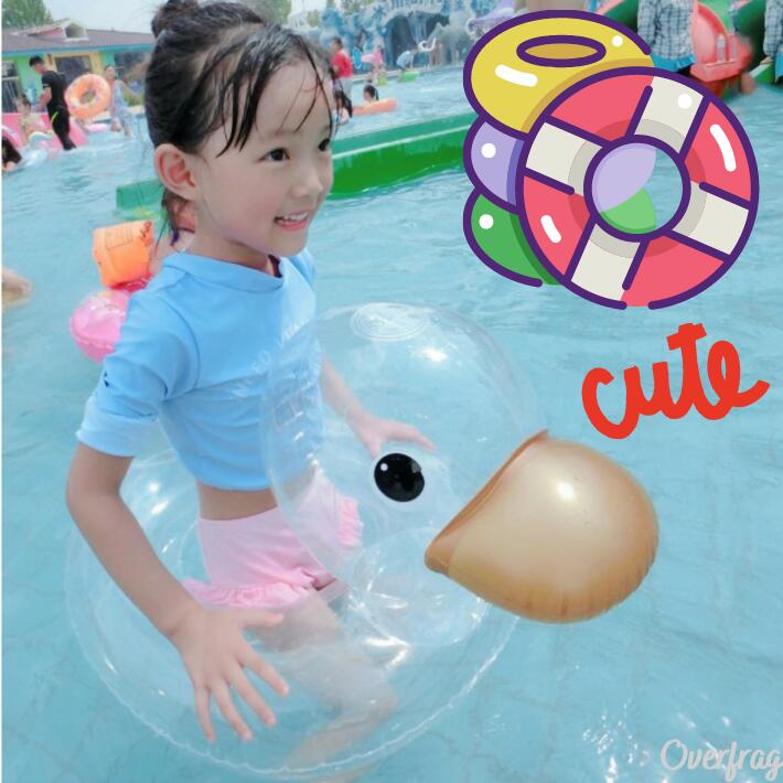 透明 アヒル クリアー ダック 足入れ フロート 赤ちゃん 幼児 子供浮き輪 浮き輪 フロート浮き輪 キッズフロート ベビーフロート 子供用 Sns Instagram 映え 浮輪 足穴付き 座付き 浮き具 クリア 水遊び プール 水泳 キッズ 子供 海 夏 1歳 2歳 3歳