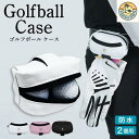 ゴルフボールケース ワンポイント スカル ゴルフ ボールケース 2個用 ボールホルダー ティーホルダー ボールポーチ ゴルフ用品 フック付 メンズ レディース フック付き 軽量 おしゃれ 便利 収納 メンズギフト レディースギフト