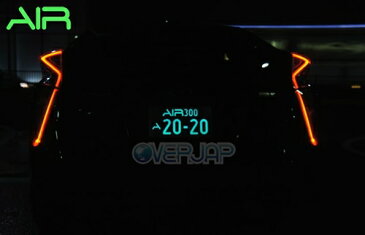 AIR LED 字光式 ナンバープレート 2枚セット トヨタ ハイエース 送料無料 3年保証