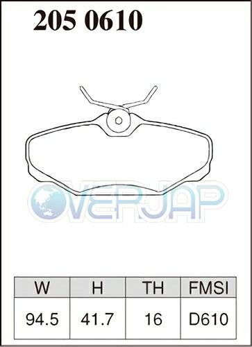 P2050610 DIXCEL プレミアム ブレーキパッド リヤ左右セット FORD TAURUS FA5U1/TS301/TS381/FA541 1993 SEDAN 3.0/3.8