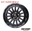 4本セット HOT STUFF BARKLEY HARDROCK RIZARD セミグロスブラック (GB) 17インチ 7.0J 114.3/5 38 デリカD:5 CV5W