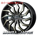 4本セット MONZA JAPAN Warwic HARVEL ブラック＆ブラッククリア/ポリッシュ (BK/BKCP) 17インチ 7.0J 114.3 / 5 48 マークIIブリット GX115W