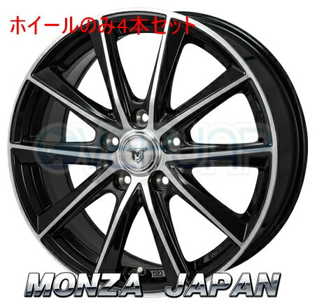 4本セット MONZA JAPAN JP-STYLE MJ01 ブラックメタリック/ポリッシュ (BKM/P) 17インチ 7.0J 100 / 5 48 インプレッサスポーツ GP7