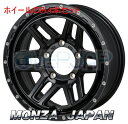 4本セット MONZA JAPAN HIBLOCK ERDE サテンブラック/ミーリング (SBK/M) 16インチ 5.5J 139.7 / 5 22